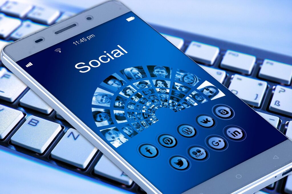 Contact mobile phone, smartphone, keyboard, app, internet, network, social network, logo, facebook, marketing, analysis, concept, social networking, networking, social media, icon, website, multimedia, internet, facebook, marketing, marketing, social media, social media, social media, social media, social media